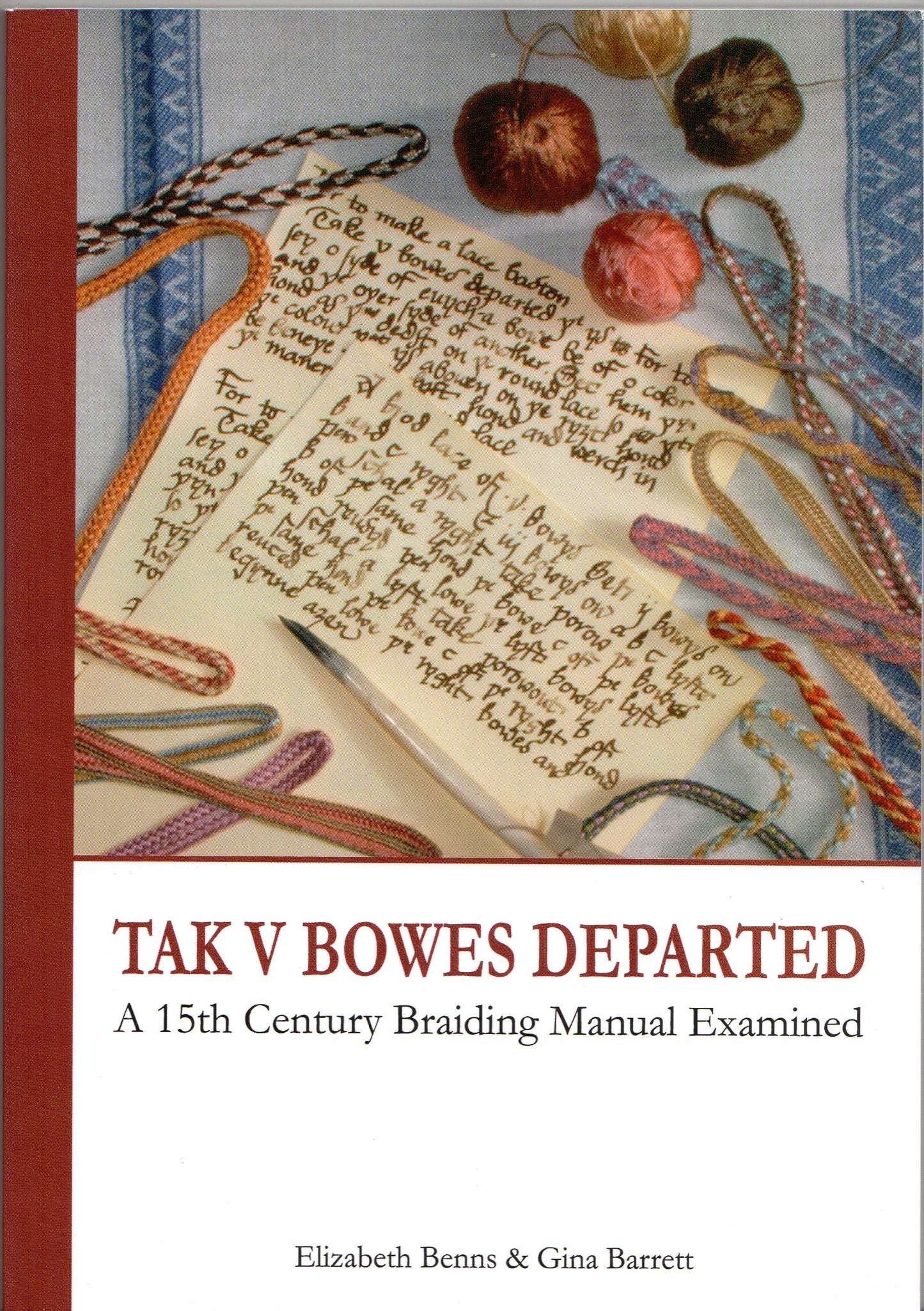 Kit for Tudor braid & cord making - Tak V Bowes Departed book & silk threads