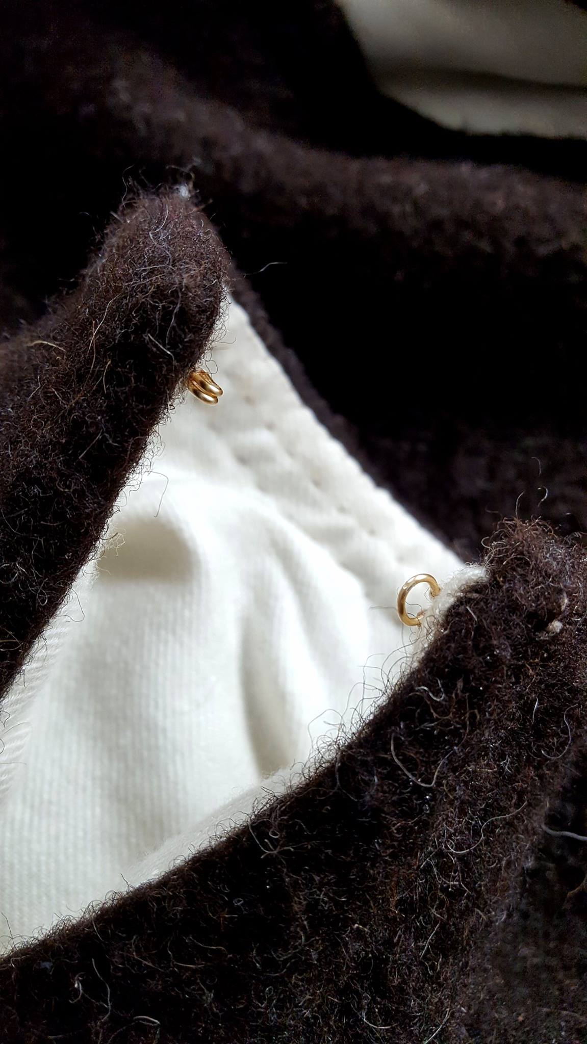 'Sheep colour' Tudor style woollen frieze cloth - fabric sold by the half yard