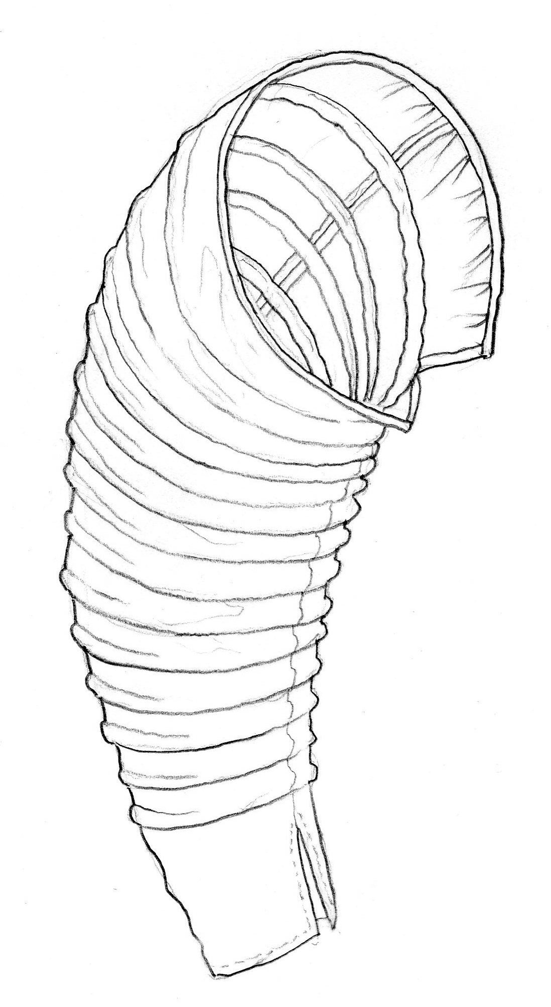 Pattern for a pair of Elizabethan farthingale sleeves