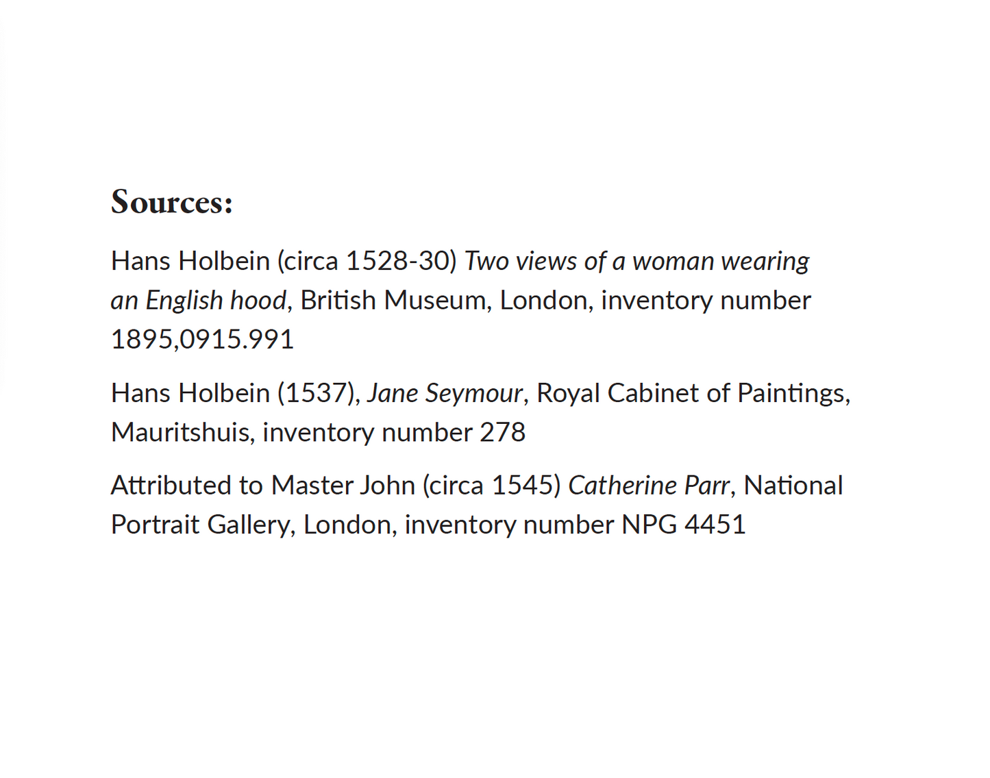 Pattern for Henrician lady's gown