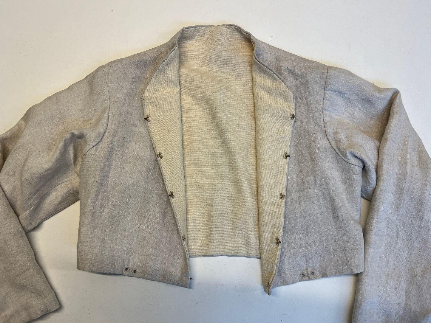 Finished garment - Man's early to mid-century canvas doublet as featured in The Typical Tudor
