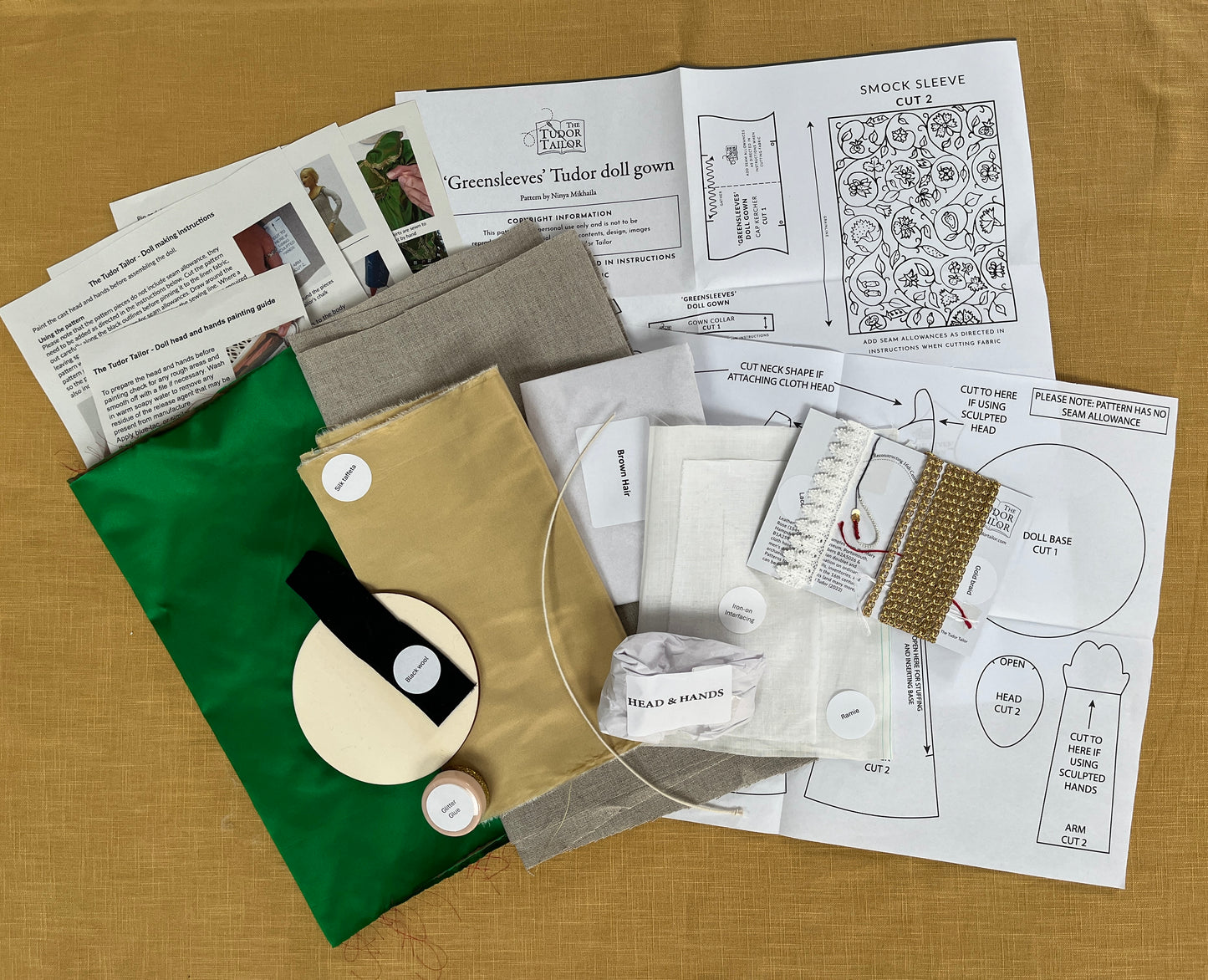 Kit for a 'Greensleeves' doll