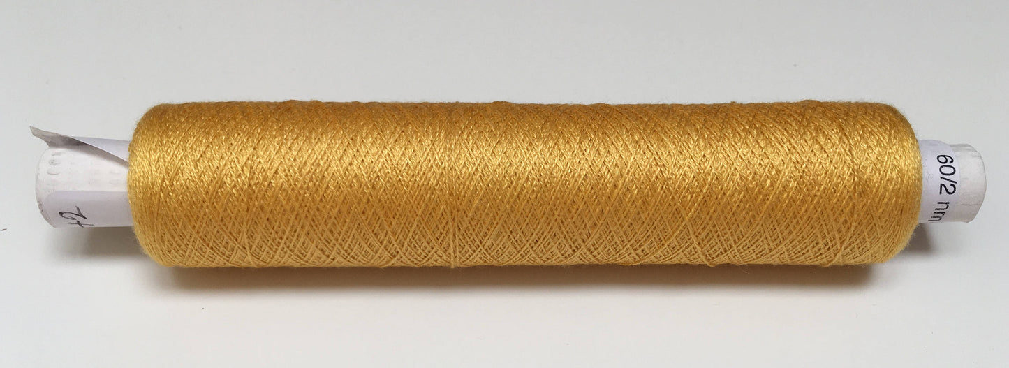 Yellow/gold Tudor style silk thread for Renaissance or Elizabethan reenactment or embroidery