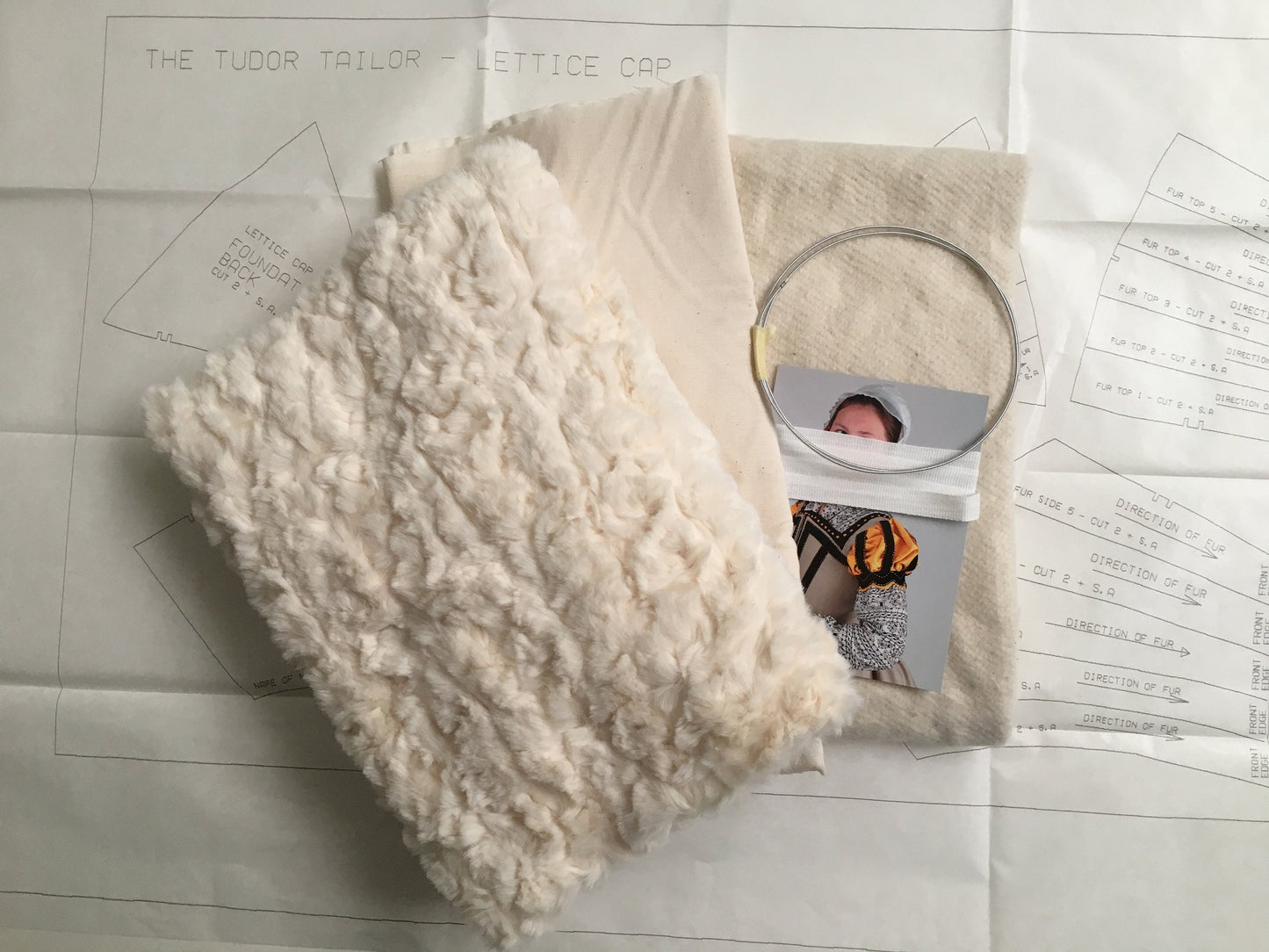 Kit for a Tudor woman's lettice cap
