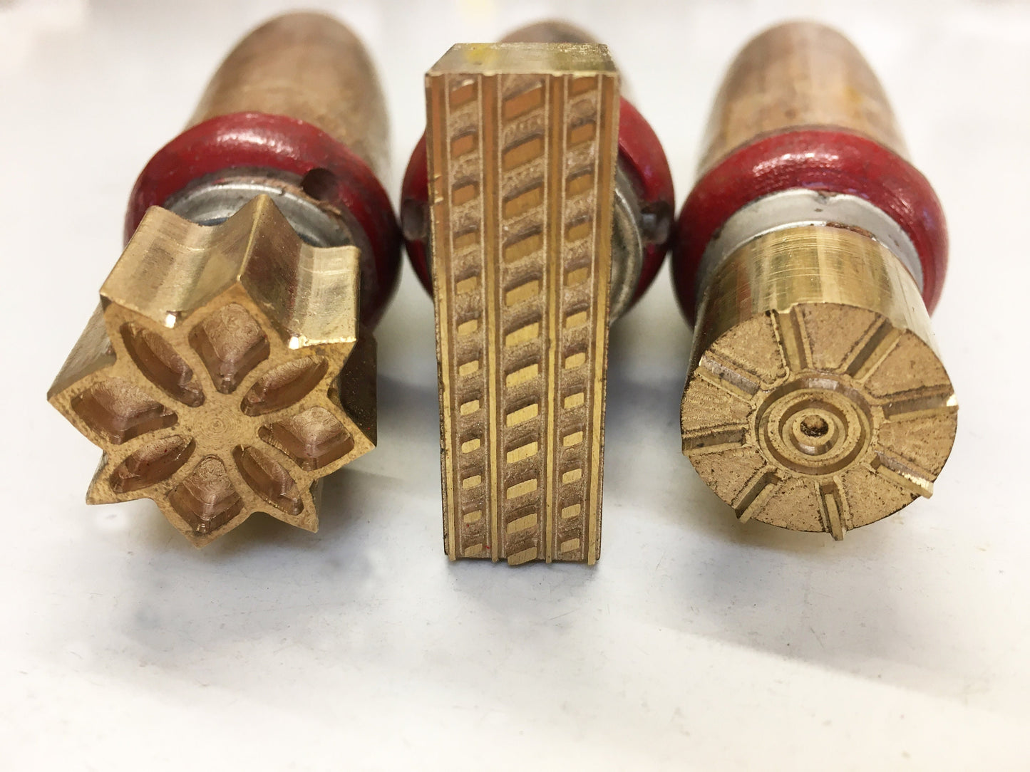 Printing (or stamping) tool set for Tudor style 16th century textile embossing