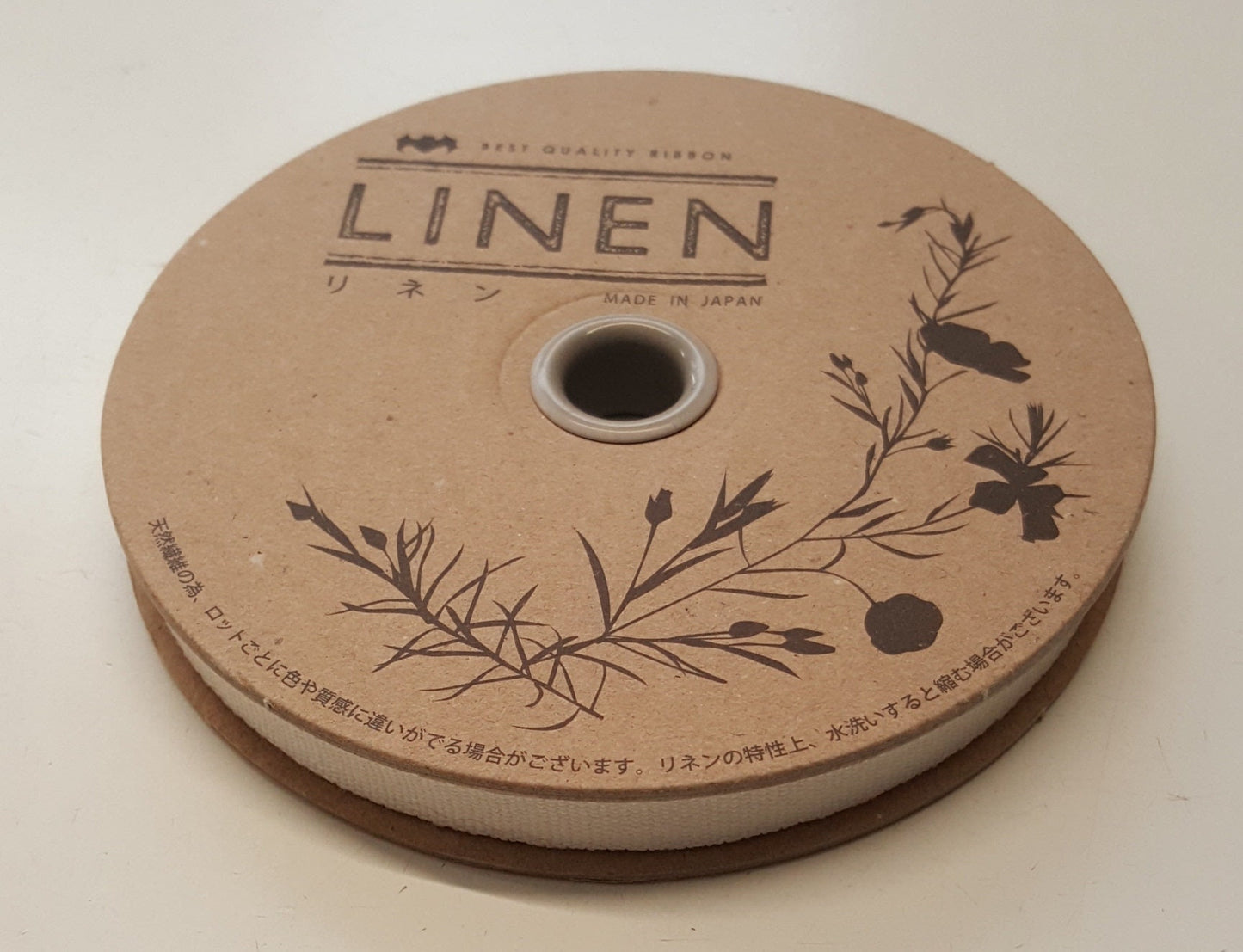 100% linen tape for Renaissance or Elizabethan reenactment in two widths 3/8in or 3/4in (10mm or 18mm wide) - sold by the half yard