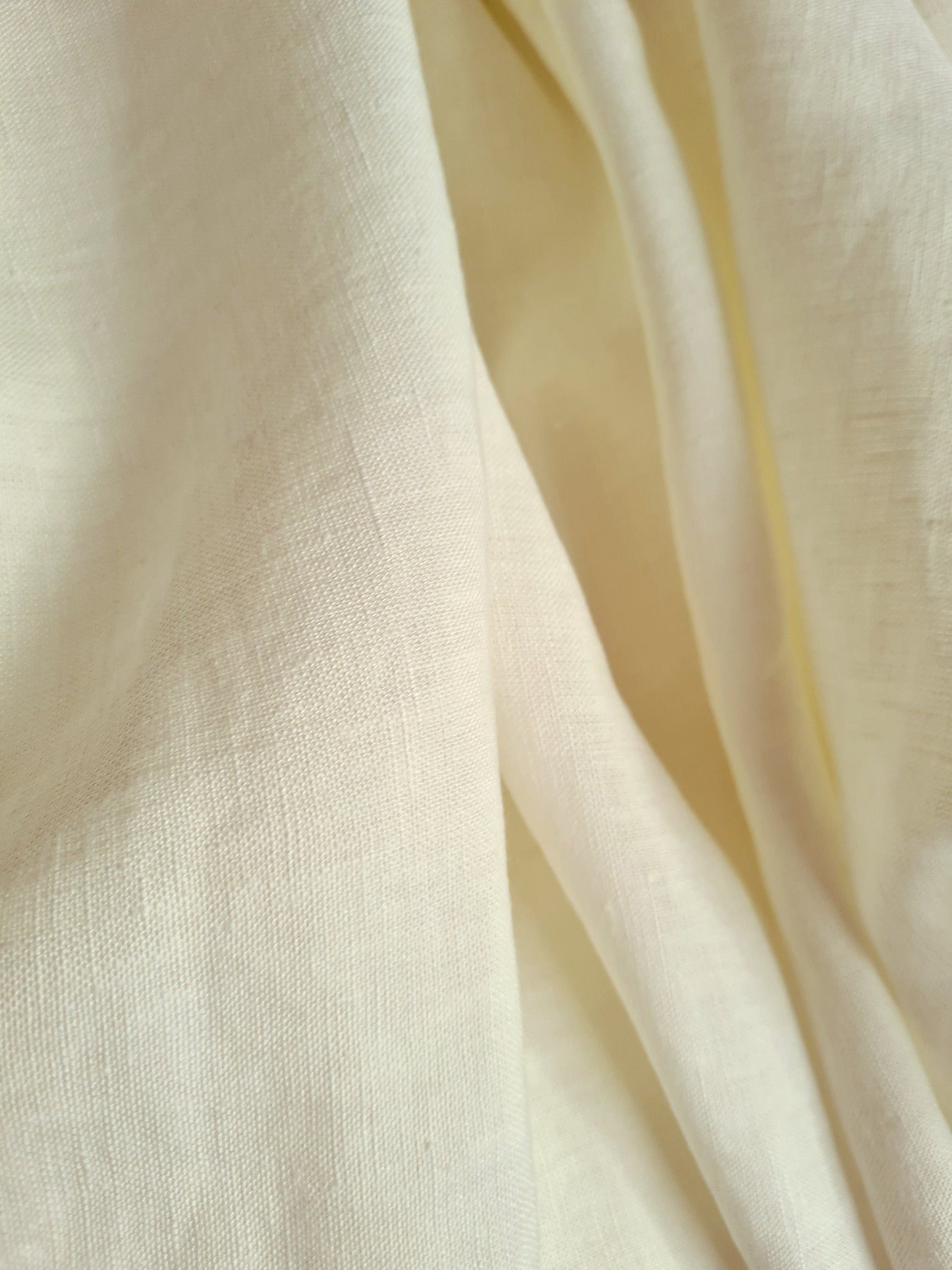 Off-white or ivory 100% European hemp cloth - fabric sold by the half yard