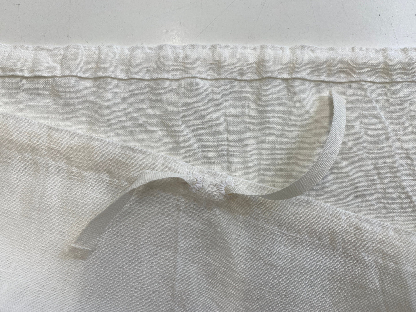 Off-white or ivory 100% European hemp cloth - fabric sold by the half yard