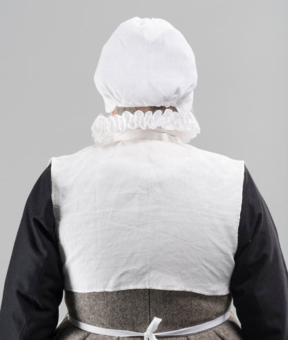 Finished garment - Tudor woman's white linen partlet with ruff