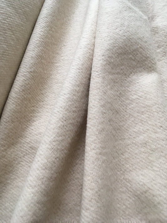 Unbleached/natural cotton wadding - fabric sold by the half yard