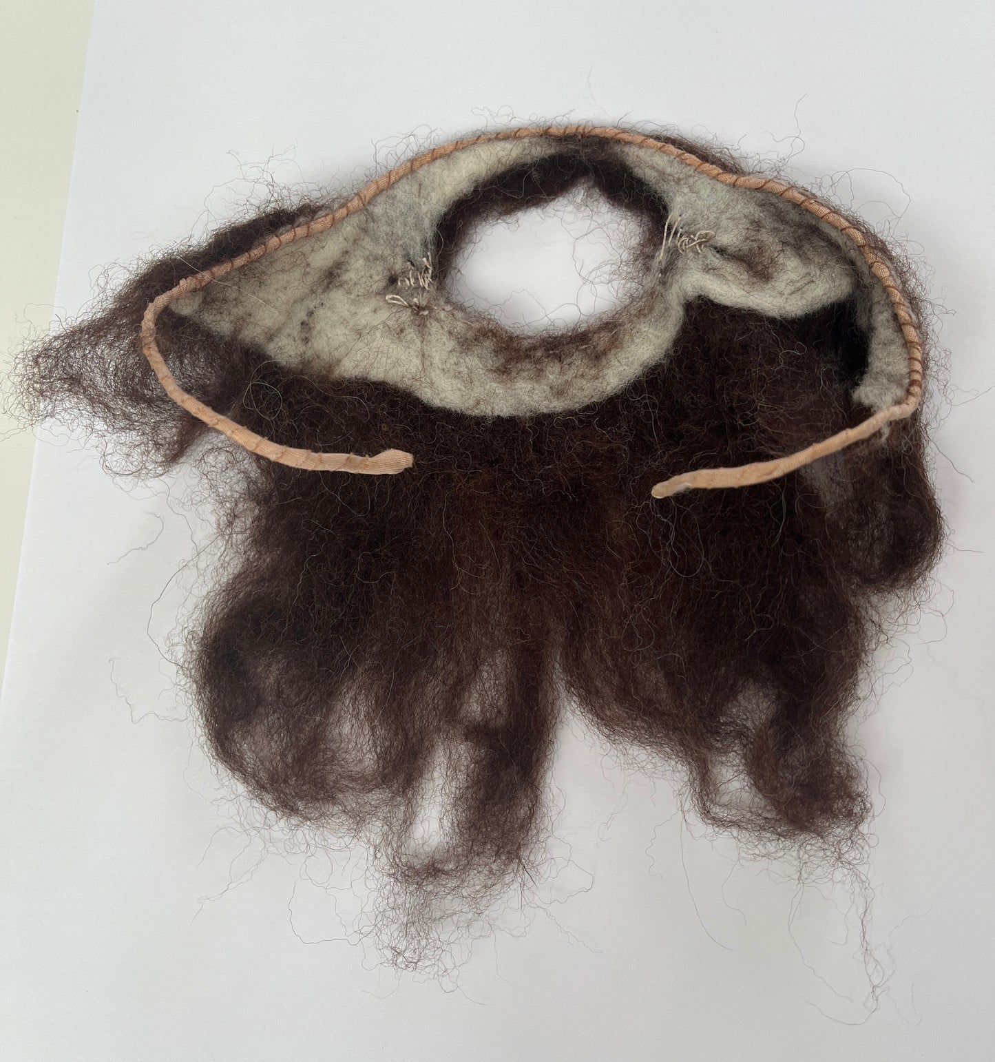 Handmade sheep's fleece Tudor style false beards