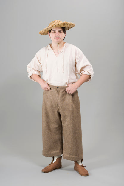 Finished garment - Sixteenth century labourer's or mariner's slops as featured in The Typical Tudor
