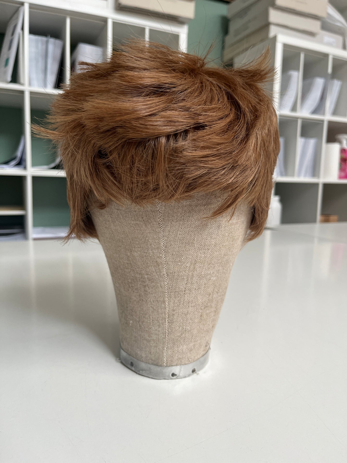 'Boy-cut' short hair wigs, ginger and black