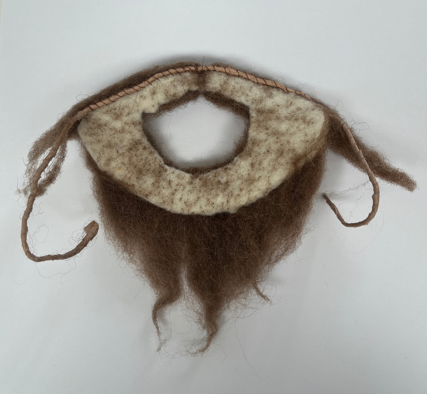 Handmade sheep's fleece Tudor style false beards