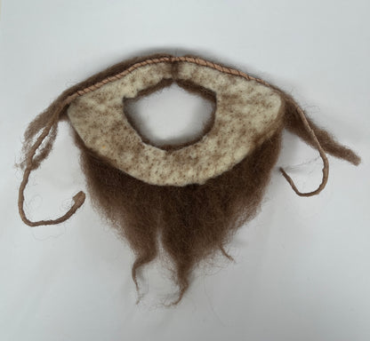 Handmade sheep's fleece Tudor style false beards