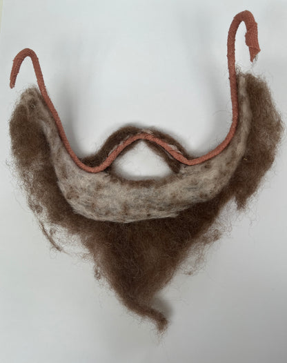Handmade sheep's fleece Tudor style false beards