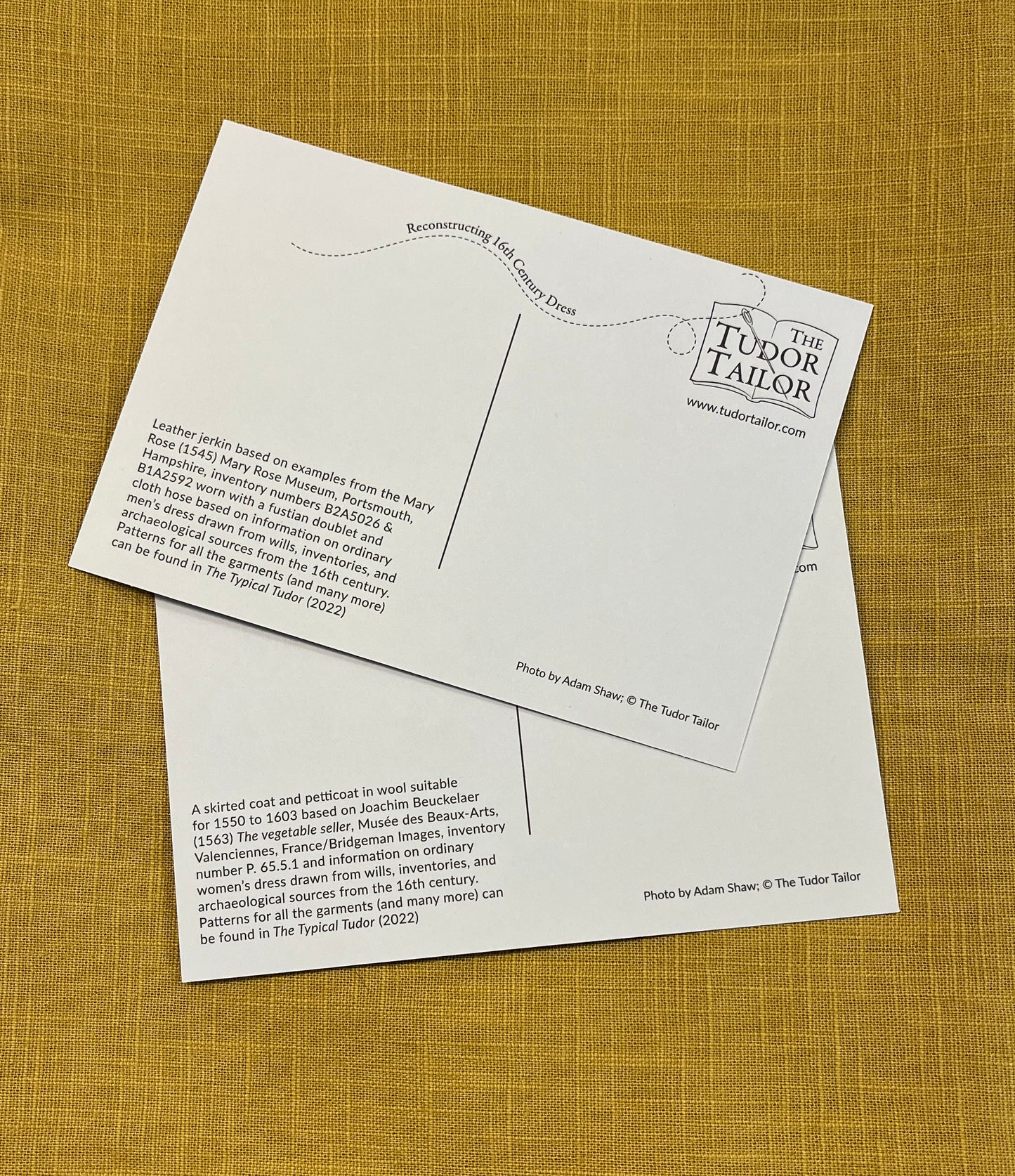 Set of six Typical Tudor postcards