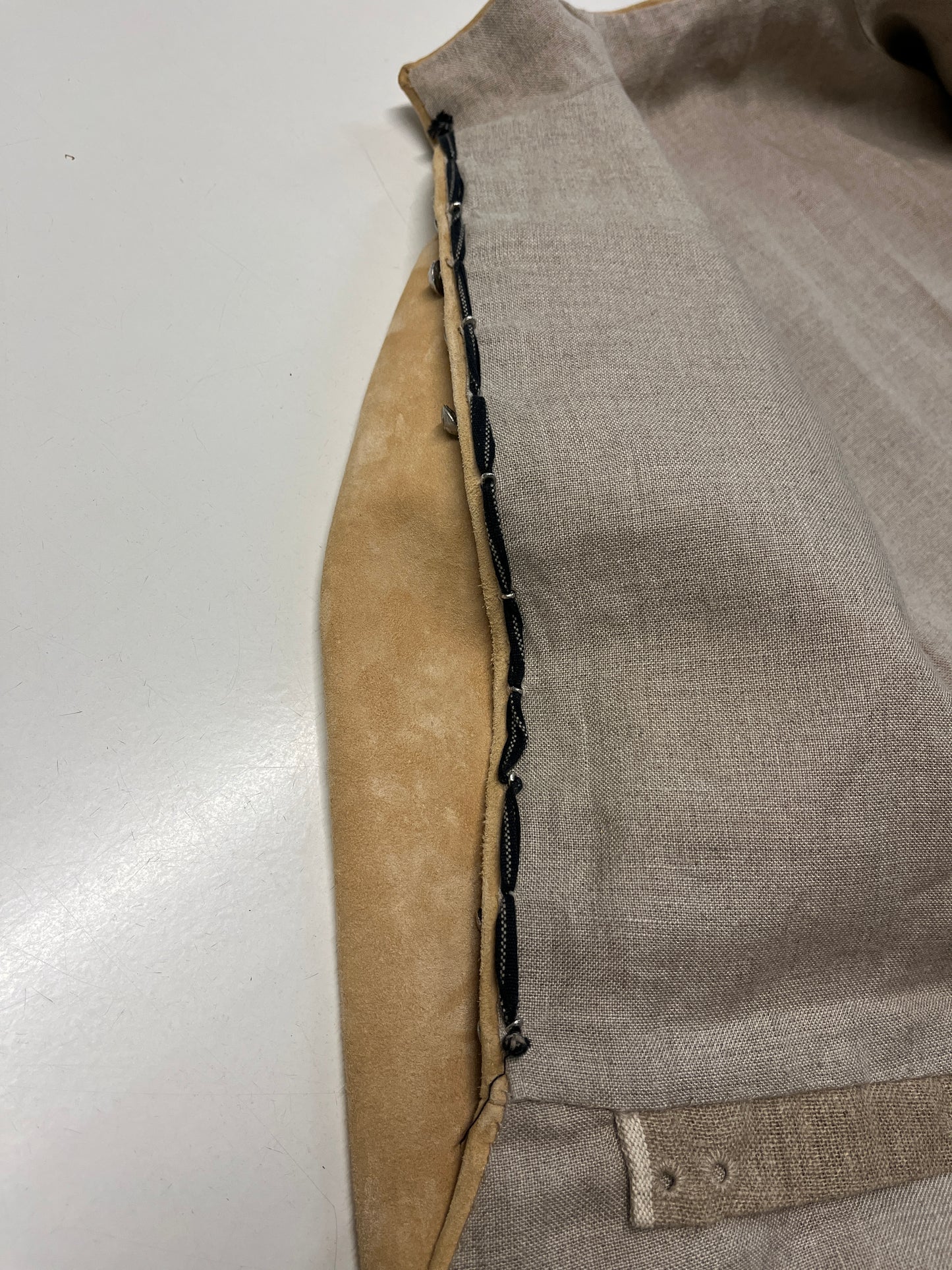 Finished garment - Man's mid-century leather doublet as featured in The Typical Tudor