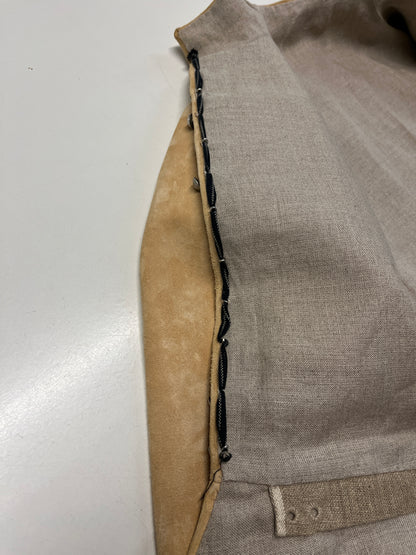 Finished garment - Man's mid-century leather doublet as featured in The Typical Tudor