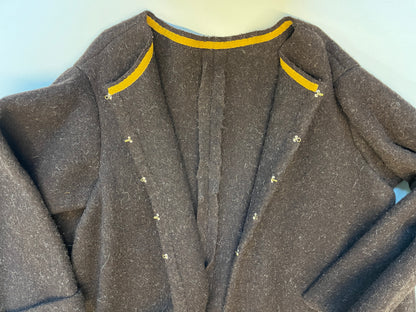 Finished garment - Man's long wool freize gown as featured in The Typical Tudor