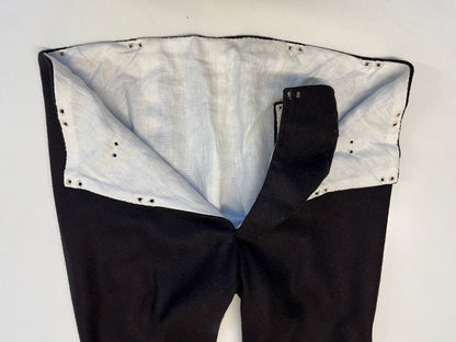 Finished garment - Man's sixteenth century full length bias cut hose as featured in The Typical Tudor