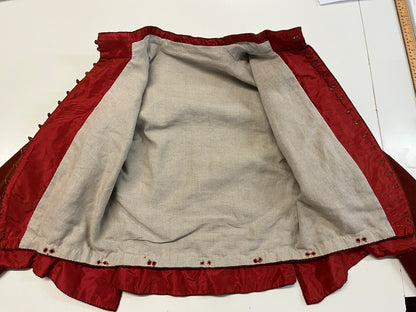 Finished garment - Tudor man's russet coloured moleskin 'fustian' doublet