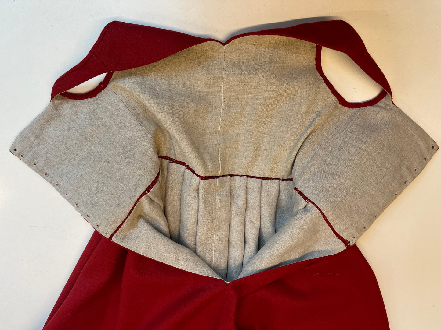 Finished garment - Madder red kirtle