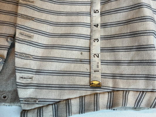 Finished garment - Man's mid-century striped canvas doublet as featured in The Typical Tudor