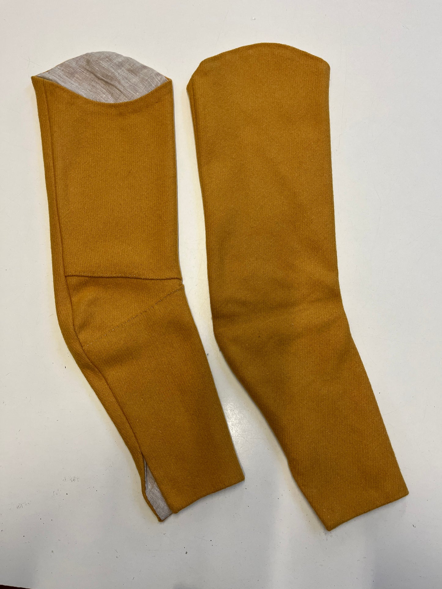 Finished garment - Tudor woman's separate sleeves with elbow gussets