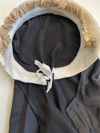 Finished garment - French hood of silk with pearl billiments
