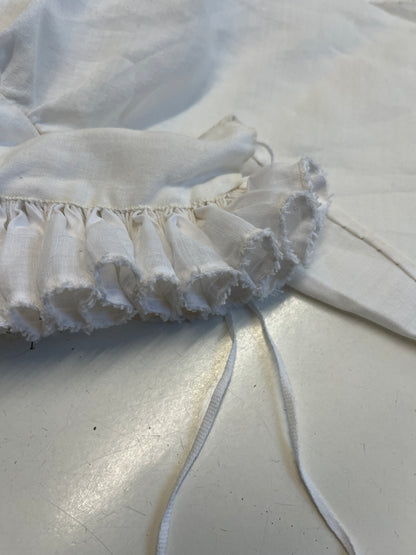 Finished garment - Tudor woman's white linen partlet with ruff