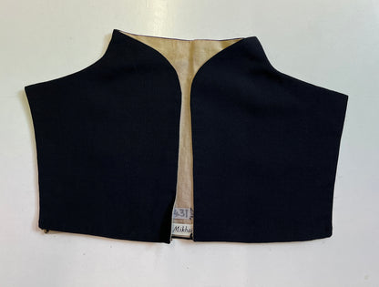 Finished garment - Tudor woman's black worsted partlet