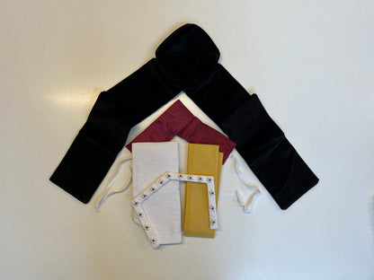 Finished Garments - Tudor woman's bonnet, paste and frontlet EX DISPLAY