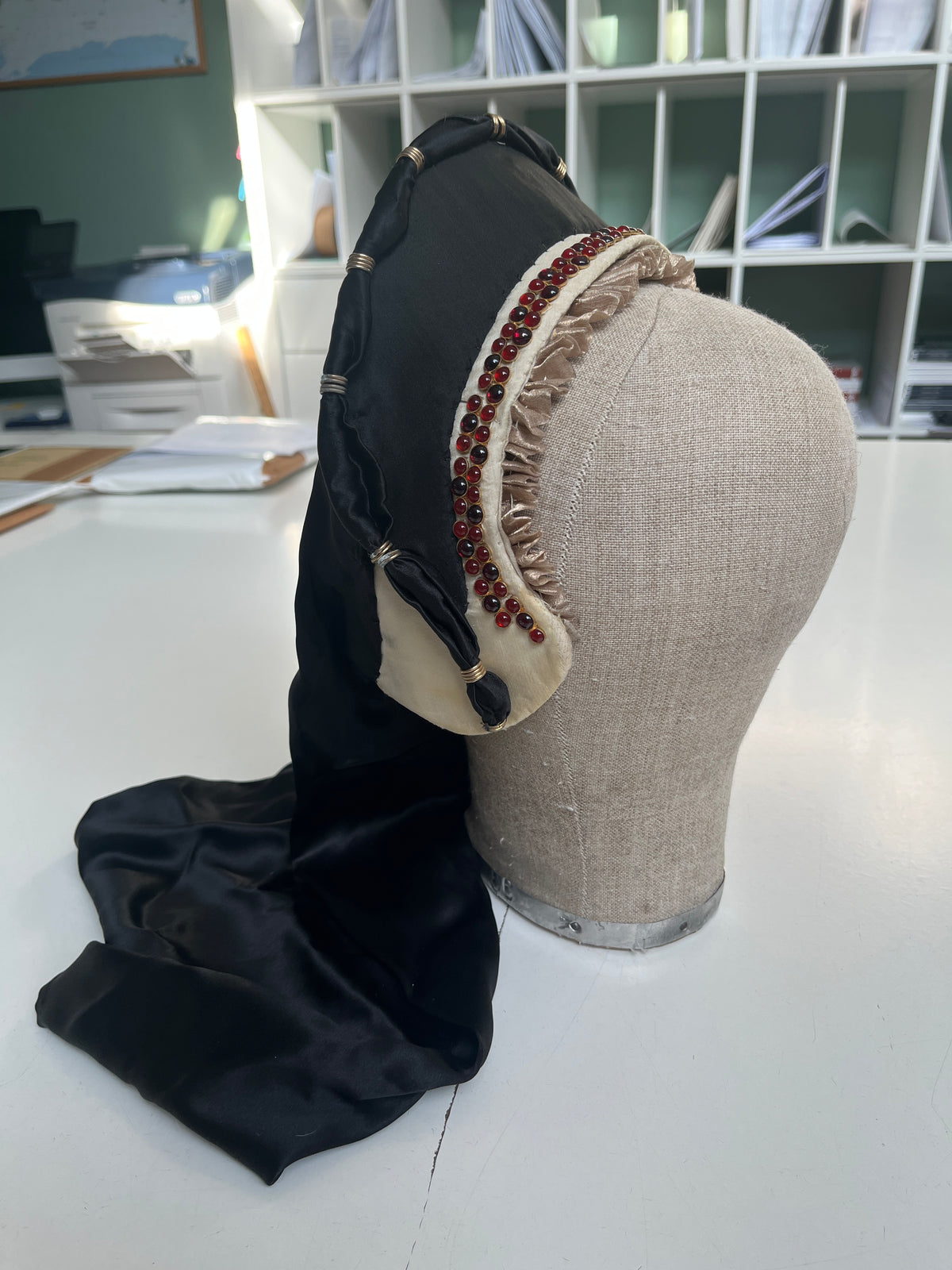 Finished Garment - Tudor woman's French hood