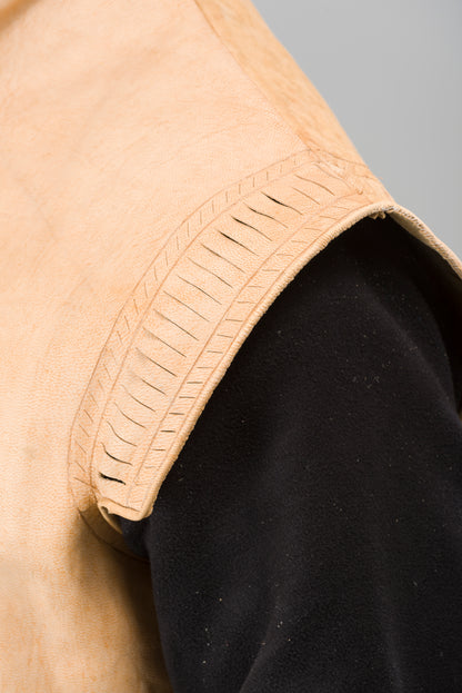 Finished garment - Man's early to mid-century leather jerkin as featured in The Typical Tudor