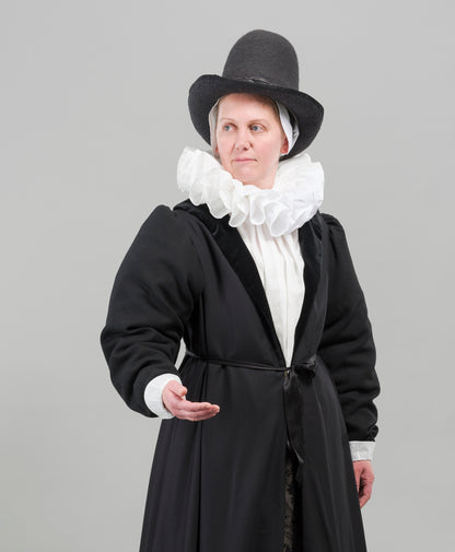 Finished garment - Tudor woman's white ramie gorget