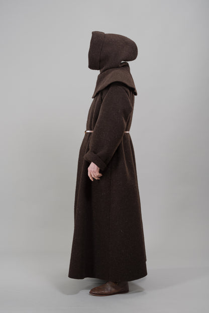 Finished garment - Frieze poor man's hood as featured in The Typical Tudor