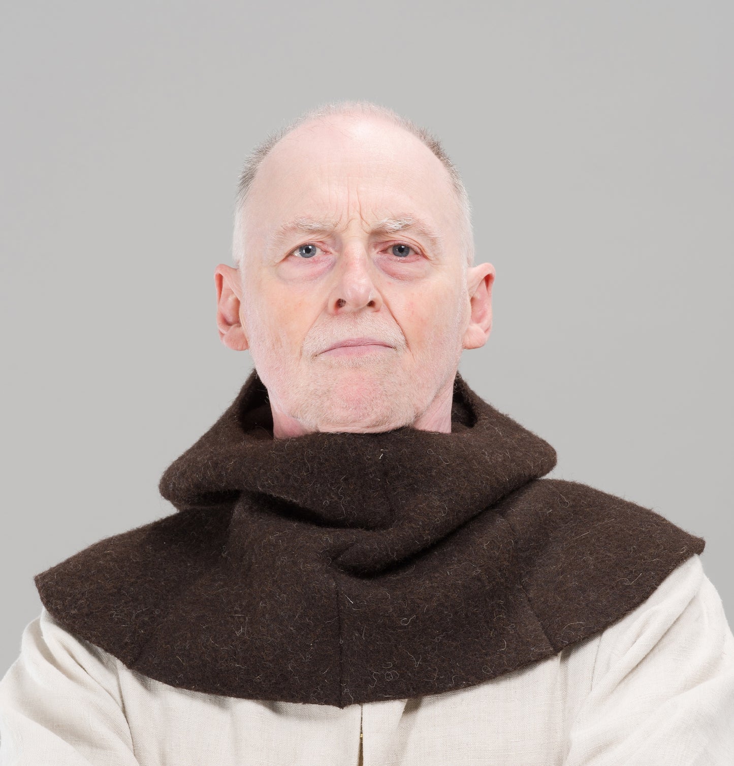 Finished garment - Frieze husbandman's hood as featured in The Typical Tudor