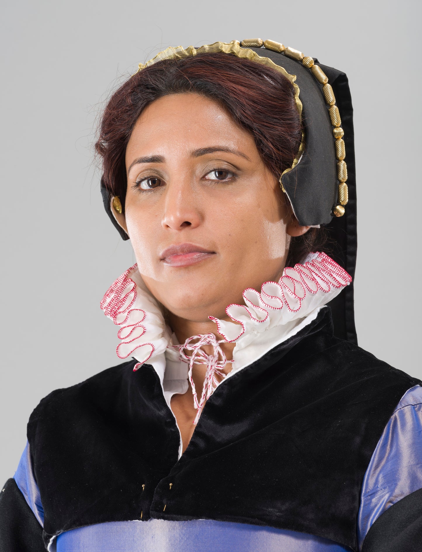 Deep red Tudor style silk thread for Renaissance or Elizabethan reenactment or embroidery