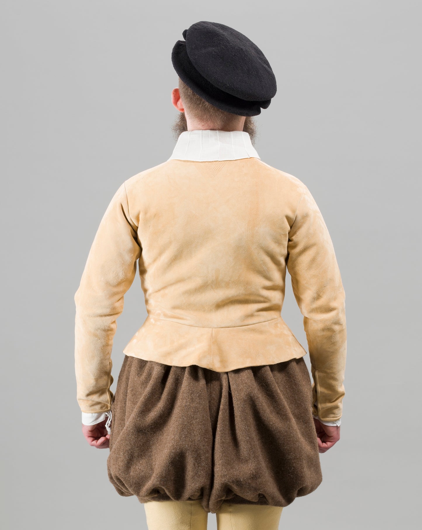 Finished garment - Man's mid-century leather doublet as featured in The Typical Tudor
