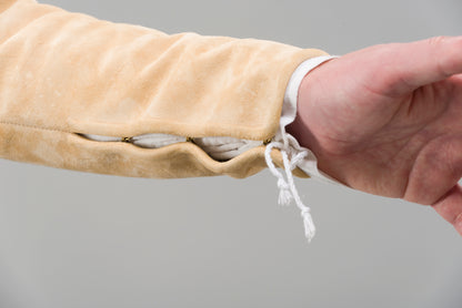 Finished garment - Man's mid-century leather doublet as featured in The Typical Tudor