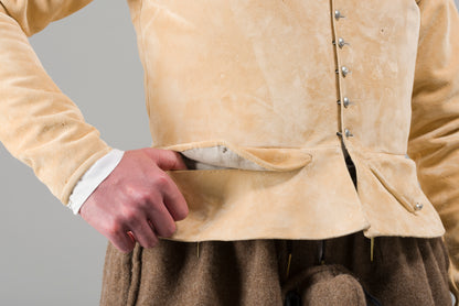 Finished garment - Man's mid-century leather doublet as featured in The Typical Tudor