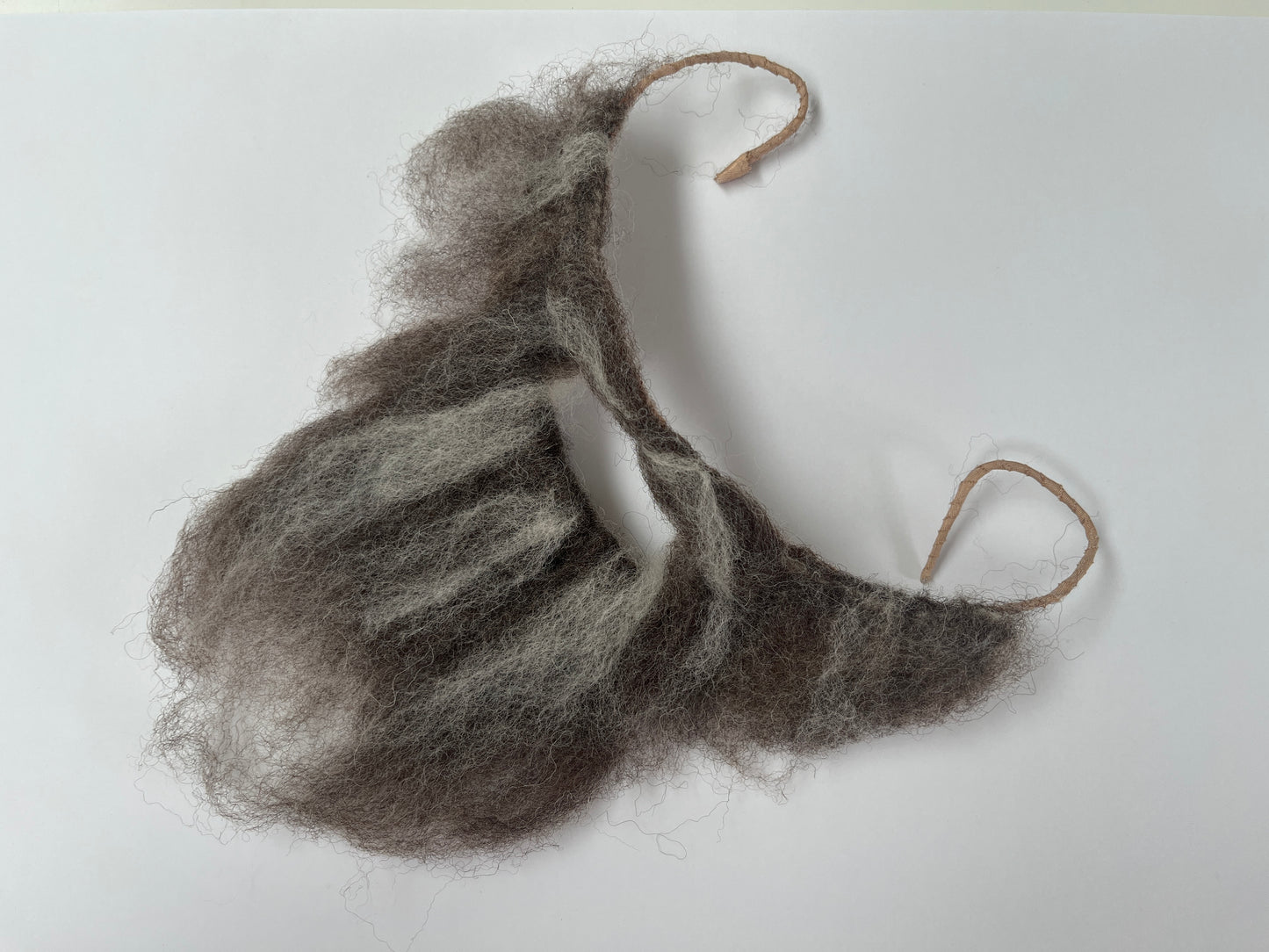 Handmade sheep's fleece Tudor style false beards
