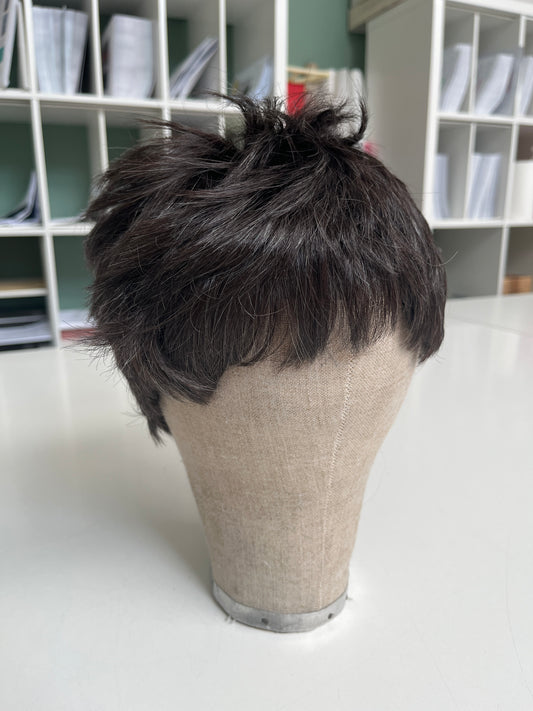 'Boy-cut' short hair wigs, ginger and black