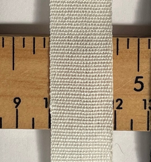 100% linen tape for Renaissance or Elizabethan reenactment in two widths 3/8in or 3/4in (10mm or 18mm wide) - sold by the half yard