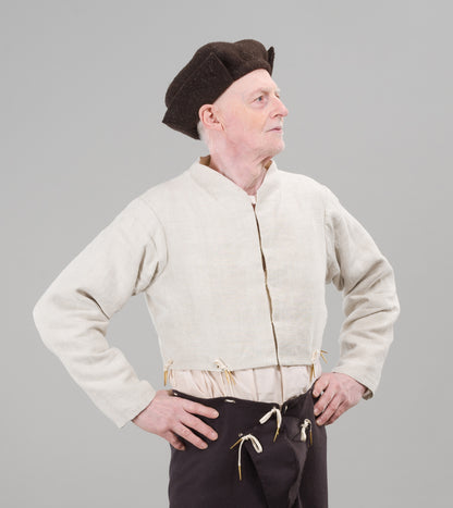 Finished garment - Man's early to mid-century canvas doublet as featured in The Typical Tudor