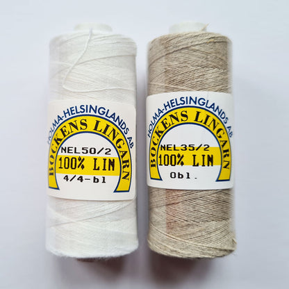 Bleached or unbleached Tudor style linen thread for hand sewing for Renaissance or Elizabethan reenactment