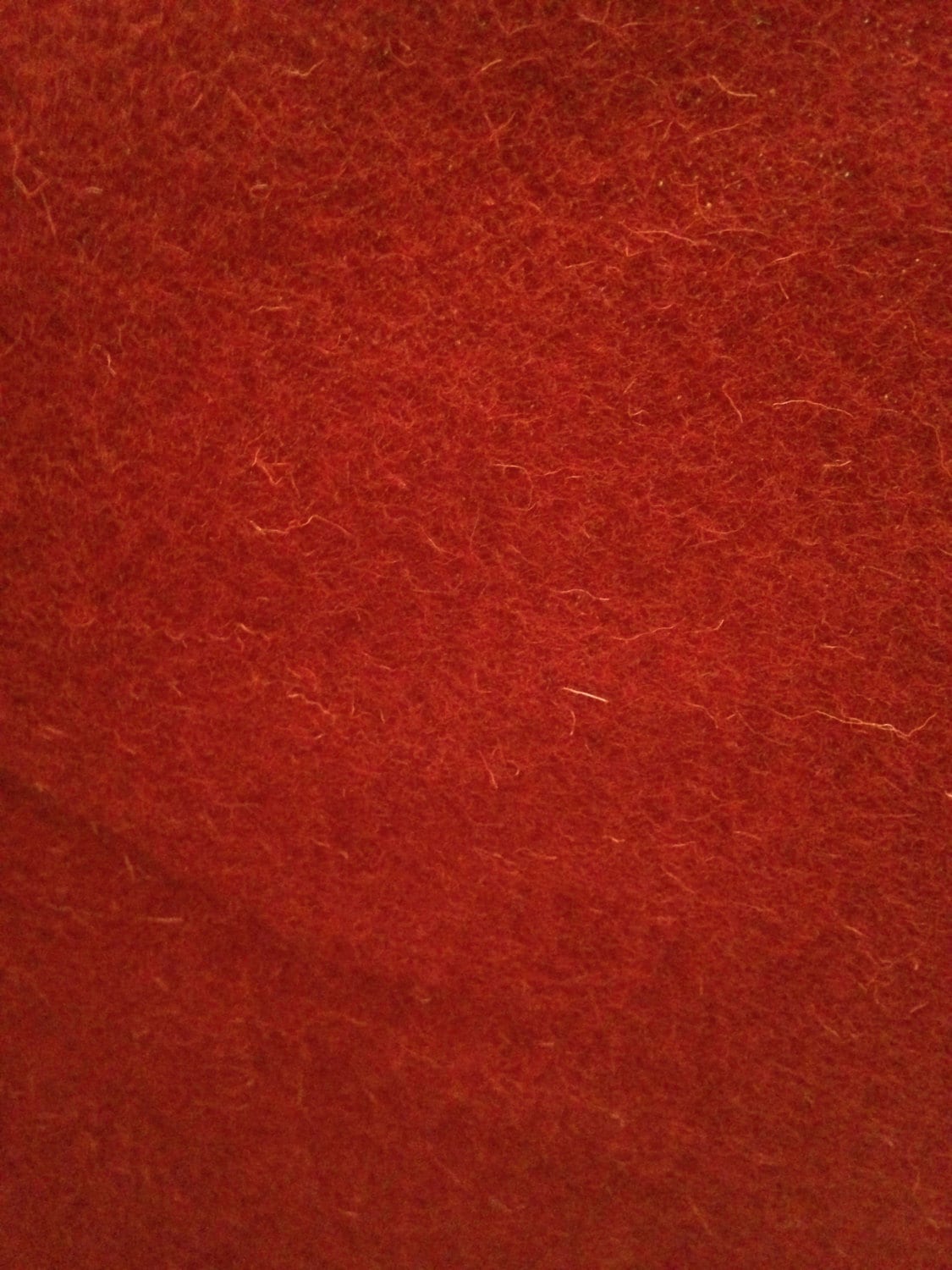 Red Tudor style woollen 'frizado' cloth - fabric sold by the half yard