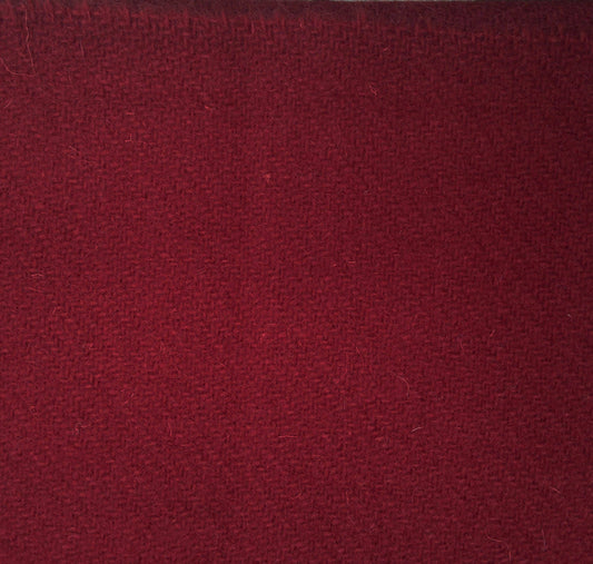 Murrey or wine red Tudor style woollen 2/2 twill cloth - fabric sold by the half yard