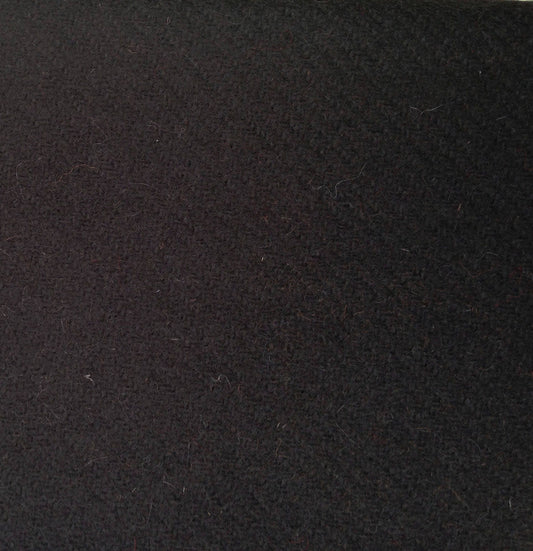 'Poor black' or brown Tudor style woollen 2/2 twill cloth - fabric sold by the half yard